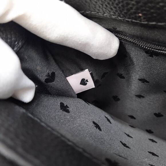 Kate Spade New York Mulberry Street Black Pebbled Leather Top Handle Satchel Bag - Picture 13 of 16